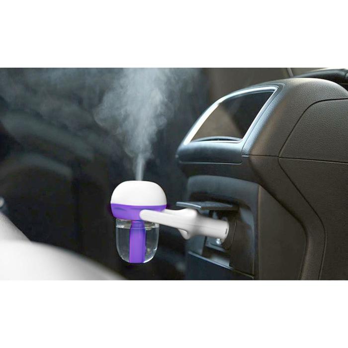 Увлажнитель воздуха в прикуриватель, USB, фиолетовый