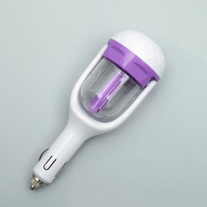 Увлажнитель воздуха в прикуриватель, USB, фиолетовый