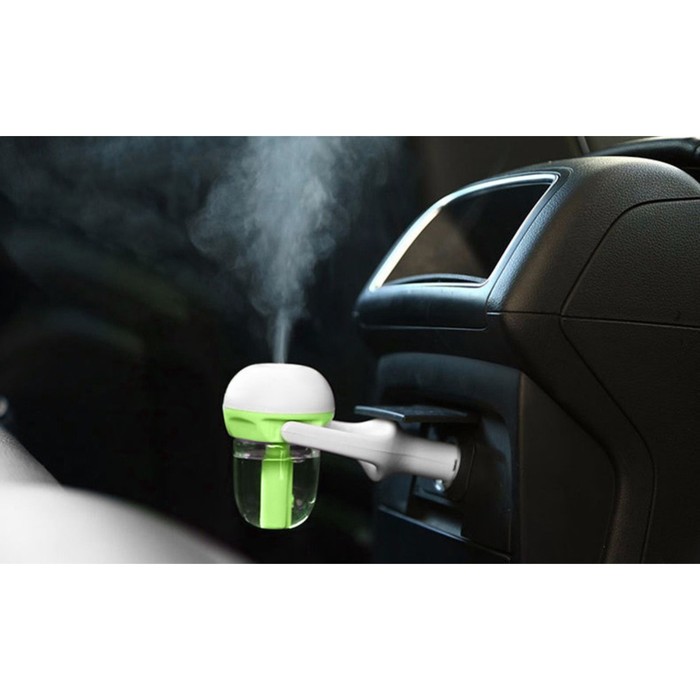 Увлажнитель воздуха в прикуриватель, USB, зелёный