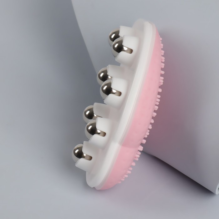 Массажёр универсальный, двусторонний, 7 магнитов, цвет МИКС