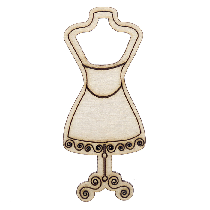 Шпулька для ниток для декора "Манекен" 4,3х10 см