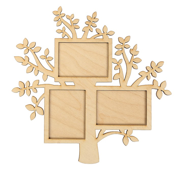 Фоторамка "Наша семья" (набор 3 детали) 30х30 см