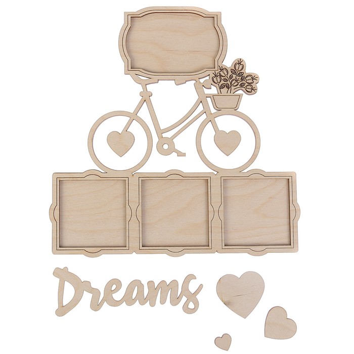 Фоторамка для 4-х фото "Велик" (набор 6 деталей) 28х28 см