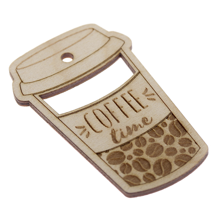 Шильдик для декора «Кофе», 5 х 8 см
