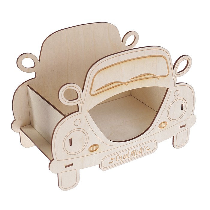 Чайный домик из фанеры "Машина" (набор 5 деталей) 25х17,5х13 см