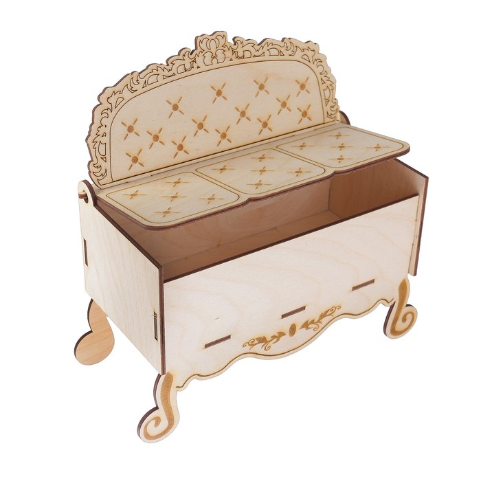 Шкатулка для чайных пакетиков "Диван" (набор 7 деталей)  23х10,5х23,5см