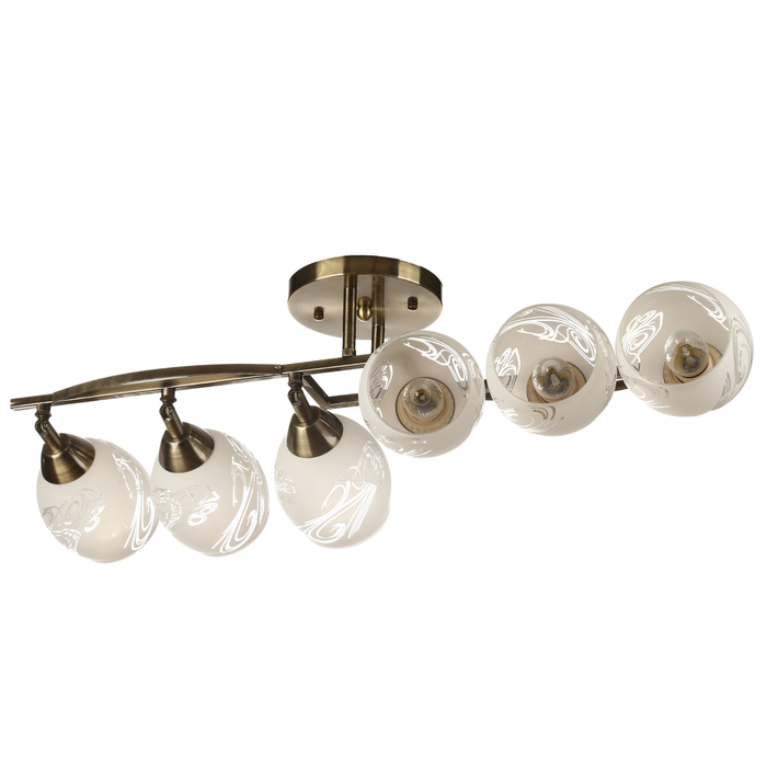 Люстра "Нежность" 6 ламп E27 60W 20х75х24 см.