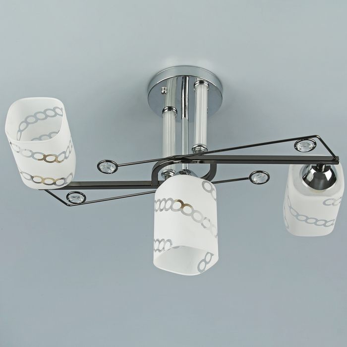 Люстра "Асия" 3 лампы Е27 40W хром