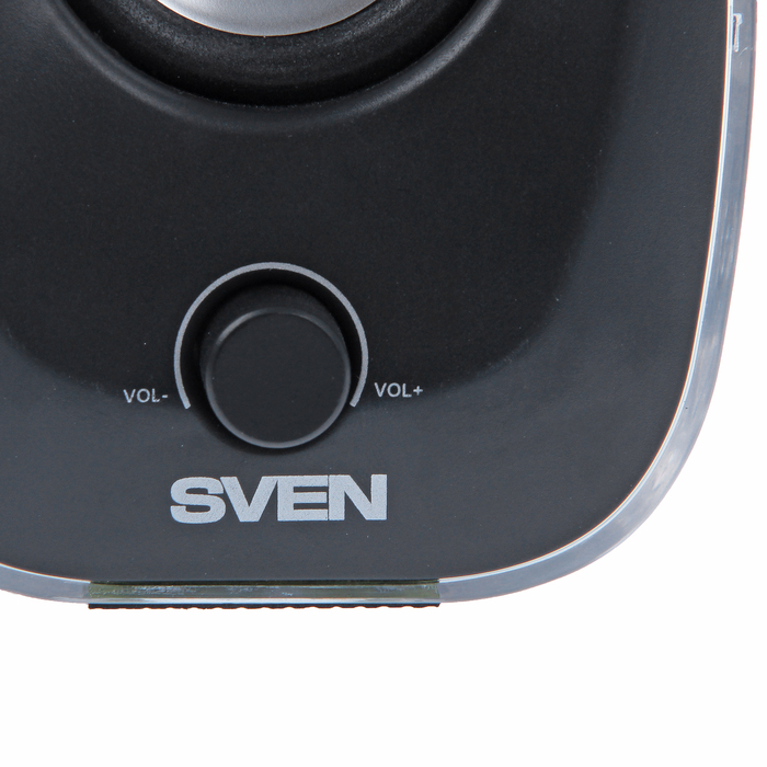 Акустическая система 2.0 SVEN 330, 2x2.5Вт, подсветка, USB, черные