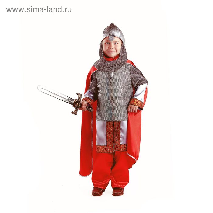 Карнавальный костюм «Богатырь», текстиль, размер 30, рост 116 см