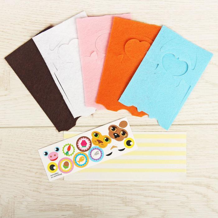 Набор для изготовления фигурок из фетра "Игрушки на ладошке"