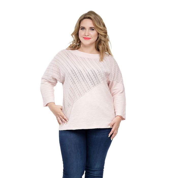 Джемпер женский "Вайлет", размер 54, цвет розовый 1014Р