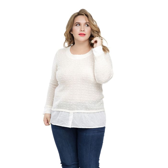 Джемпер женский "Флоренс", размер 56, цвет молочный 1018М