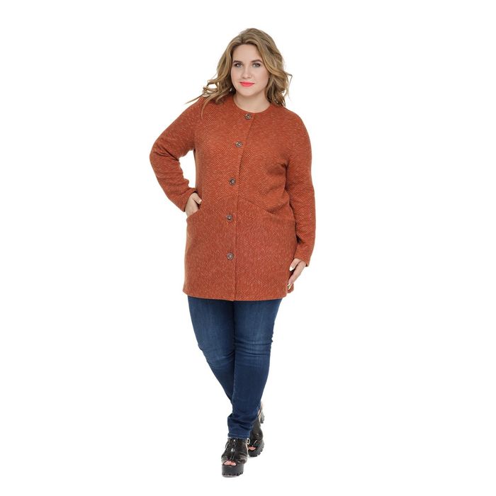 Жакет женский "Лацио", размер 52, цвет красный 1022к