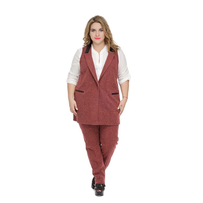 Жилет женский "Алекса", размер 54, цвет красный 1026к