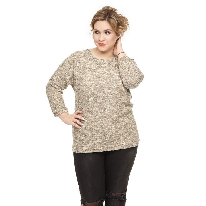 Блуза женская "Фианит", размер 56, цвет бежевый 928Б