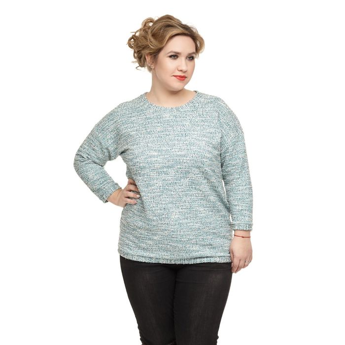 Блуза женская "Фианит", размер 50, цвет зелёный 928з