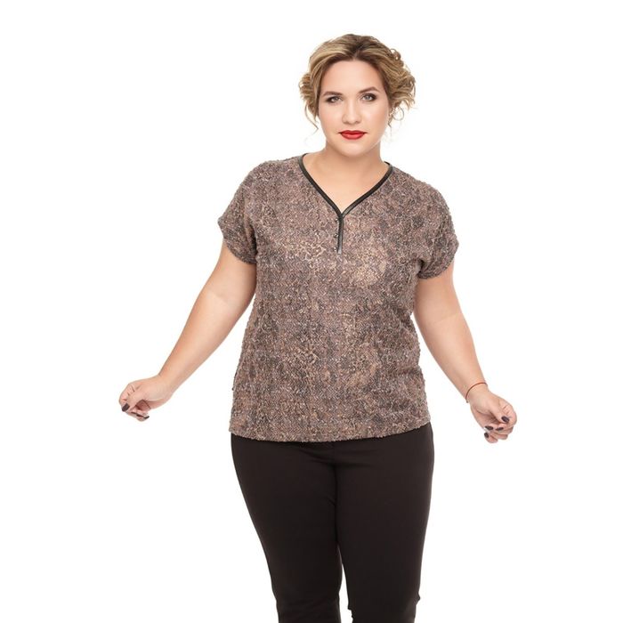 Блуза женская "Джулия", размер 50, цвет бежевый 934Б