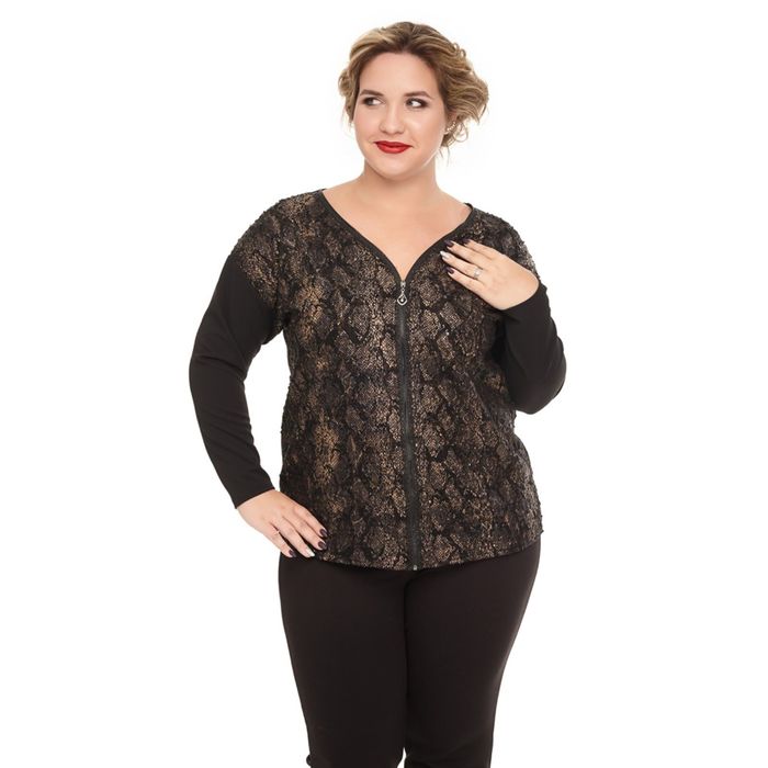 Джемпер женский "Моника", размер 50, цвет чёрный 935Ч