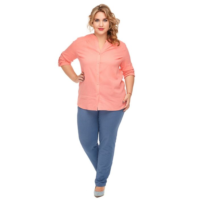 Блуза женская "Бренда", размер 50, цвет коралловый 971К