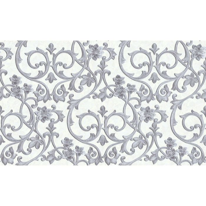 Обои виниловые на флизелиновой основе IMATRON 159016-30 Диамант бело-серый  1,06х10 м