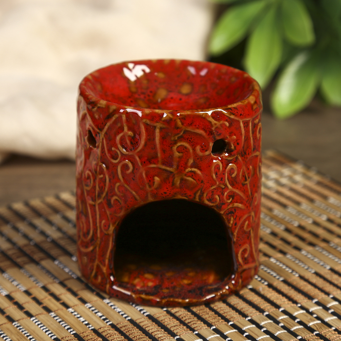 Аромалампа керамика "Ажурный рисунок" МИКС 8х7х7 см