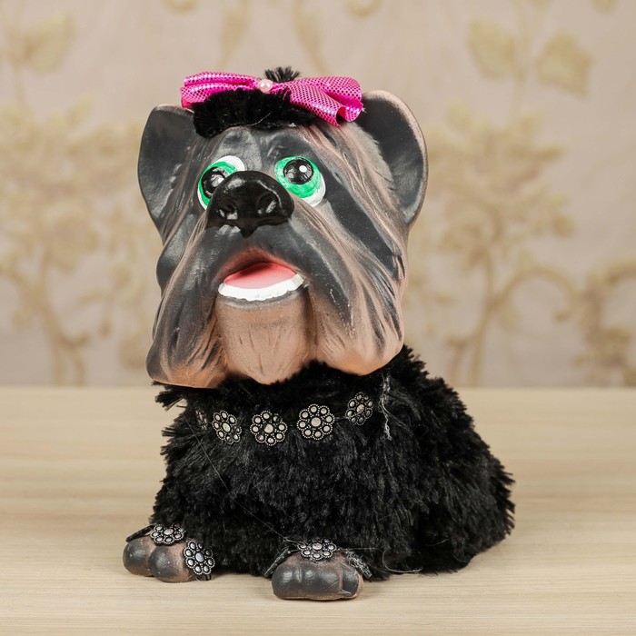 Копилка "Собака Йорик" микс