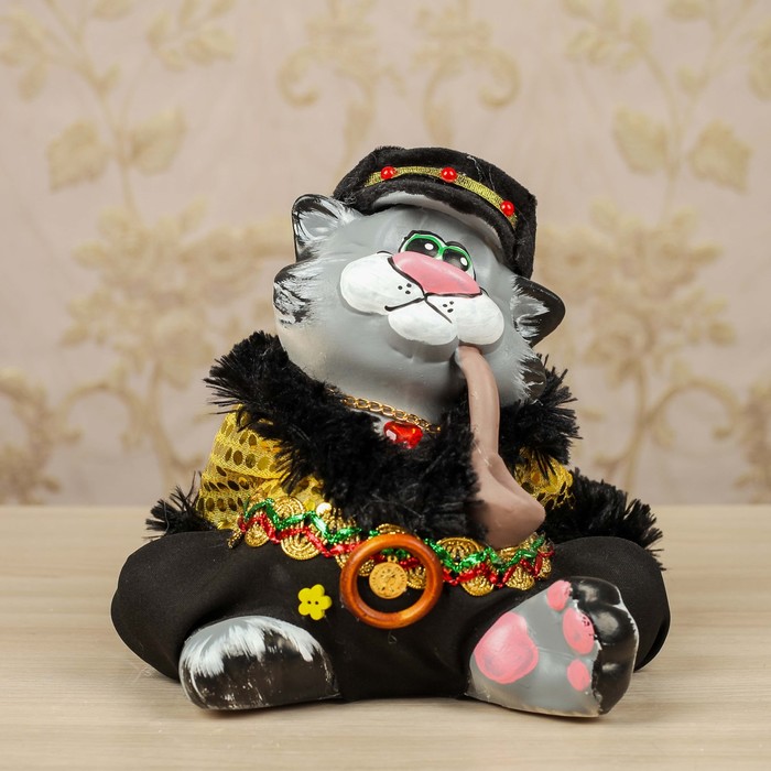 Копилка "Кот Толстопуз в кепке" микс