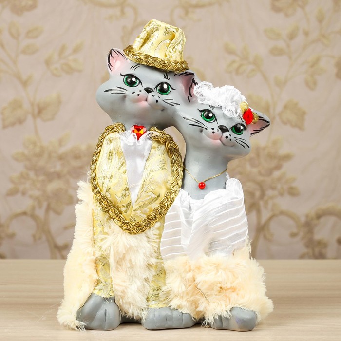 Копилка "Коты венчальные" микс