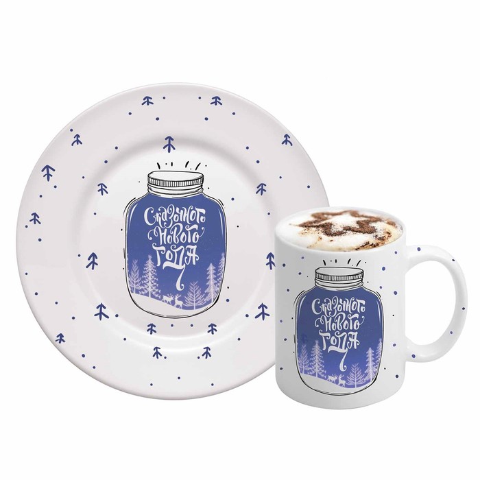 Переводки на посуду (холодная деколь) «Сказочного Нового Года», 12 х14 см