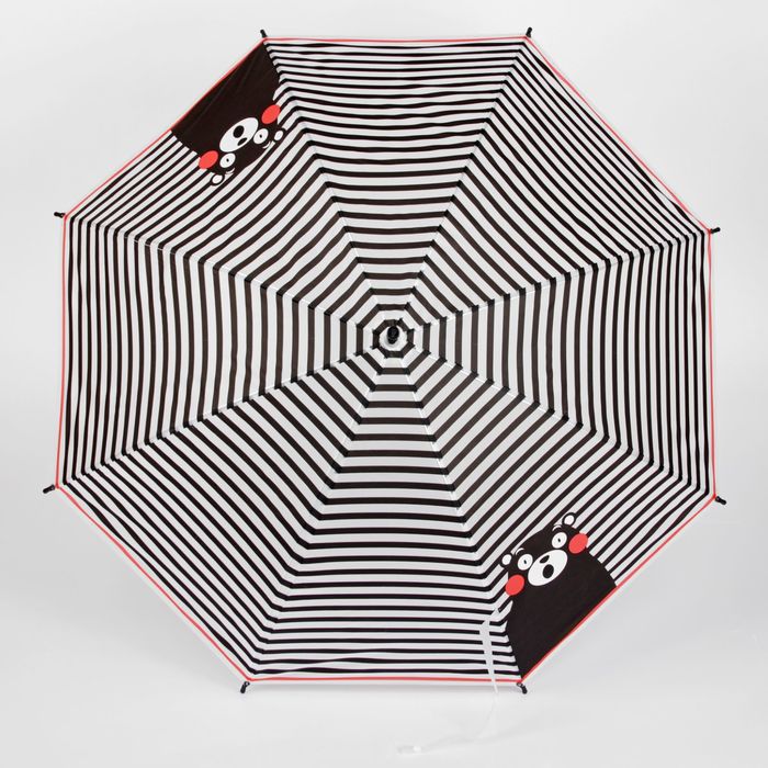 Зонт детский "Медведь", полуавтоматический, r=45см, цвет чёрный