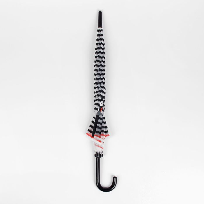 Зонт детский "Медведь", полуавтоматический, r=45см, цвет чёрный