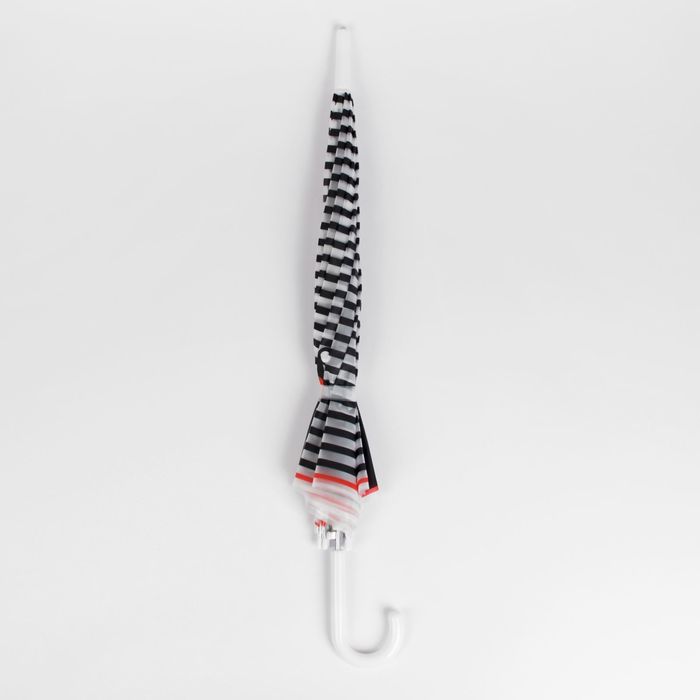 Зонт детский "Медведь", полуавтоматический, r=45см, цвет белый