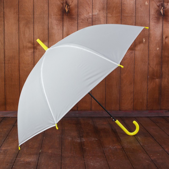 Зонт детский полуавтоматический "Грустный жираф ", r=44,5см, цвет прозрачный//жёлтый