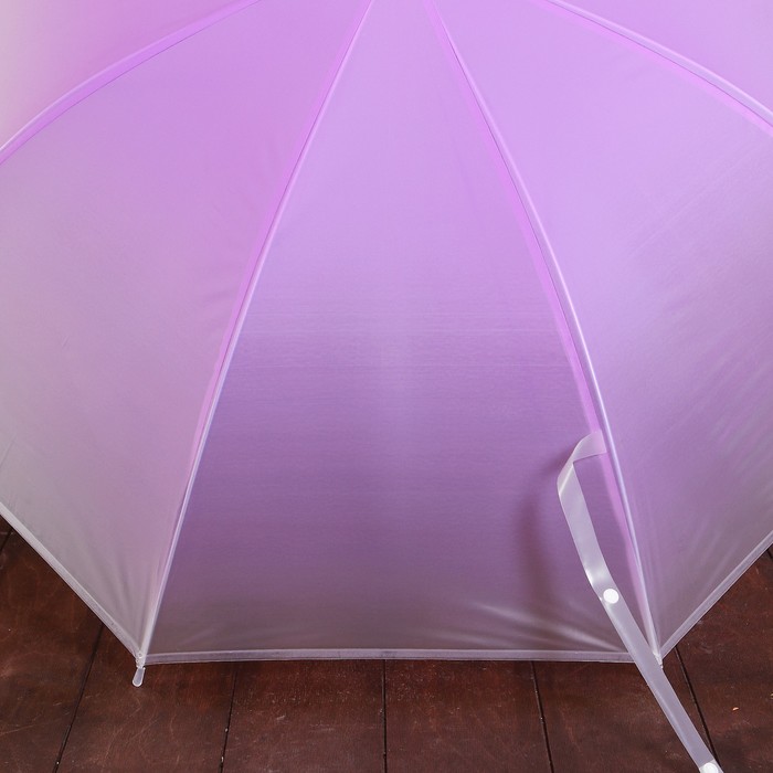 Зонт детский "Омбре", полуавтоматический, r=45см, цвет фиолетовый