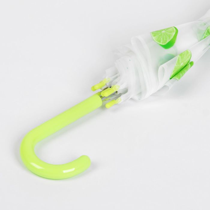 Зонт детский полуавтоматический "Лаймы" r=44,5см, цвет салатовый