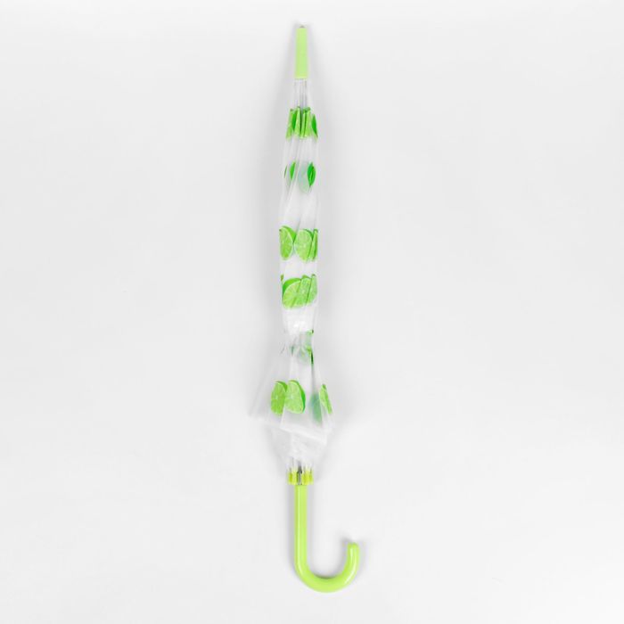 Зонт детский полуавтоматический "Лаймы" r=44,5см, цвет салатовый