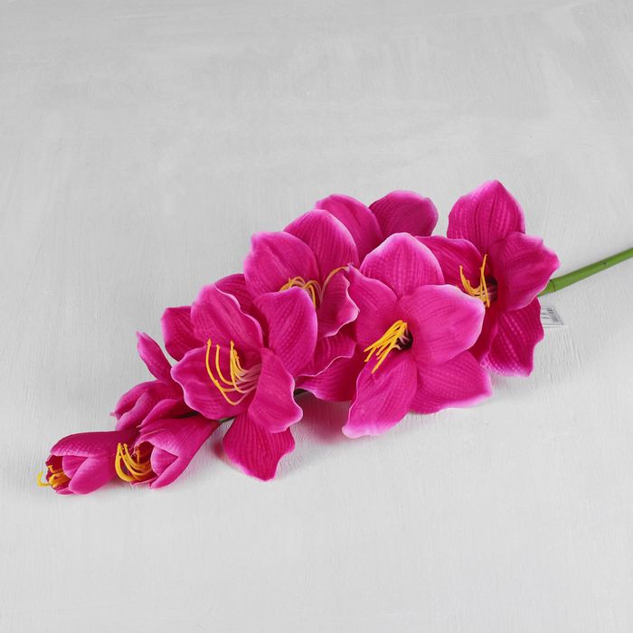 Цветы искусственные "Гладиолус Арабиан" 12*96 см, сиреневый