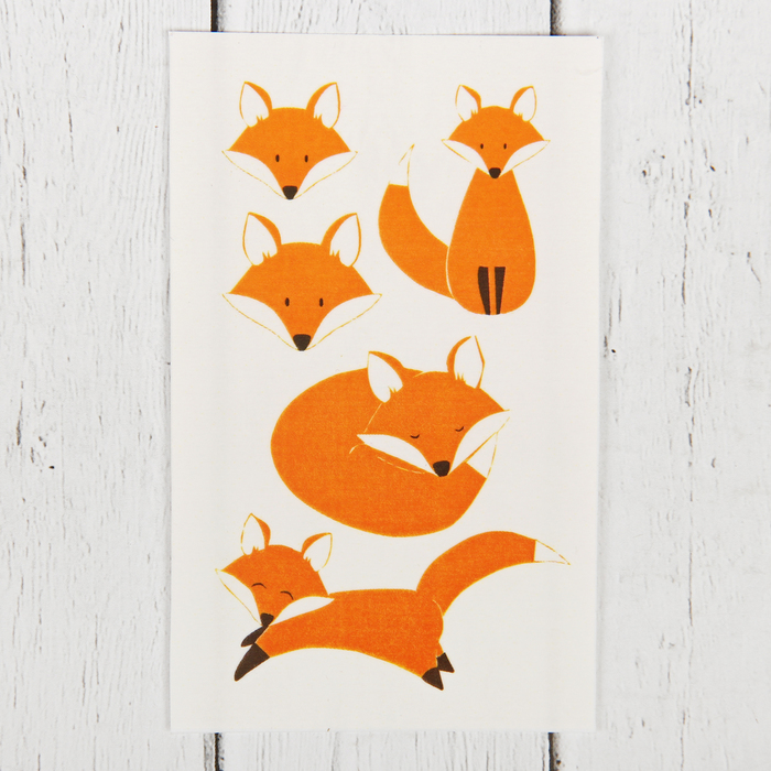 Термоаппликации для кукольной одежды "Лисички"