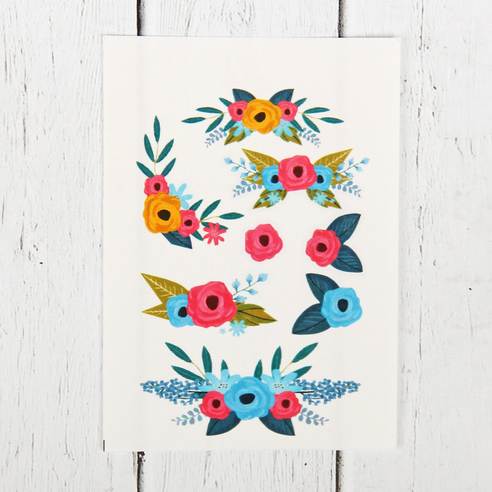 Термоаппликации для кукольной одежды "Цветочки"