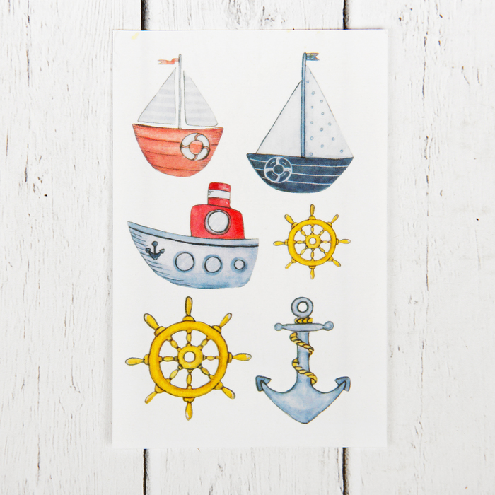 Термоаппликации для кукольной одежды "Морская тематика"