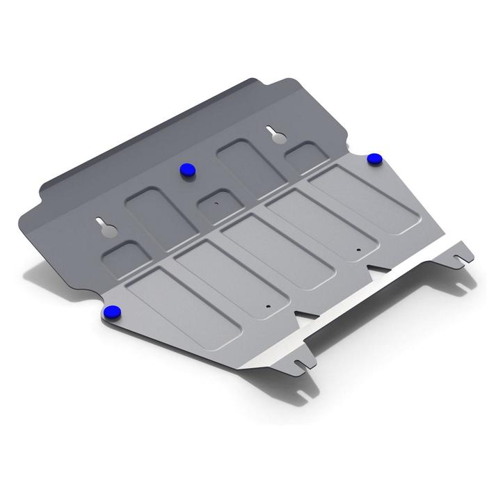 Защита картера и КПП Rival для Volvo XC90 (V - 2.5; 2.4d) 2007-2015, крепеж в комплекте, алюминий 4 мм