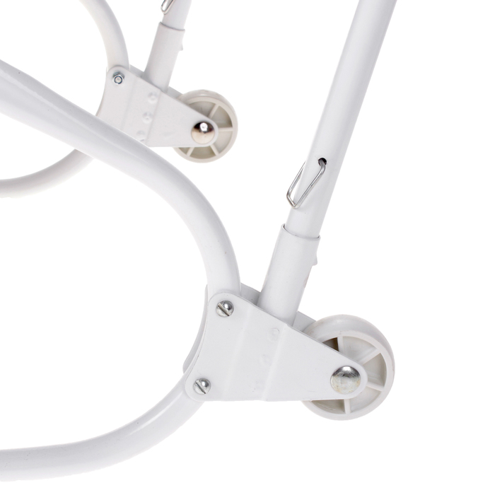 Санки складные с задним толкателем, колёсами и чехлом для ног, цвет зелёный