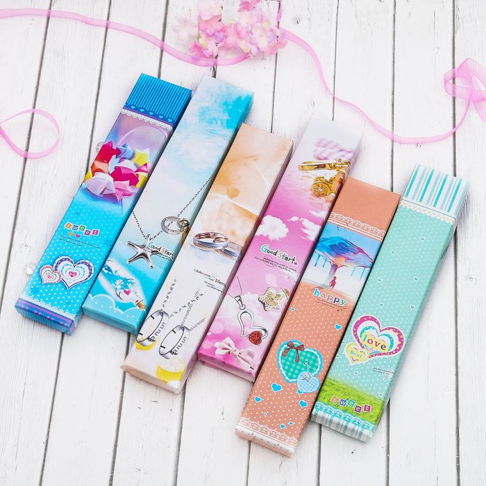 Коробочка подарочная под браслет/цепочку/часы "Джевелри", 21*4*3, цвет МИКС, вставка белая