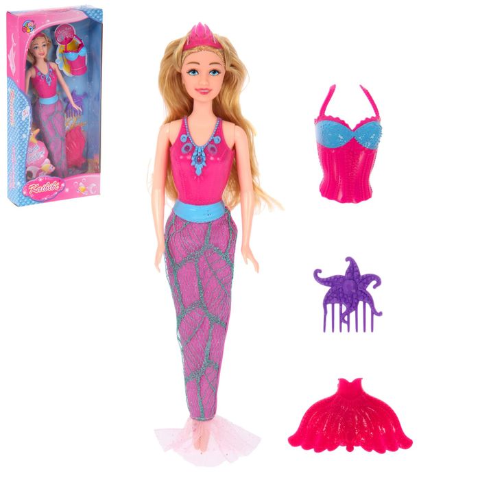 Кукла русалка "Элла" с аксессуарами, МИКС