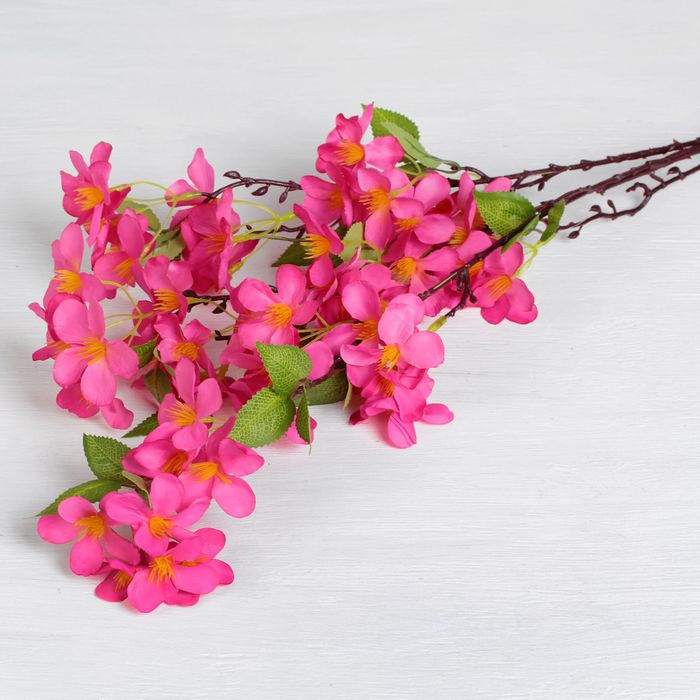 Цветы искусственные "Цинерария" 6*85 см, малиновая