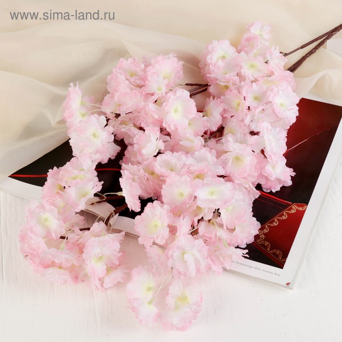 Цветы искусственные Мелани 6х100 см, свето-розовый цветы искусственные мелани 6х100 см белый