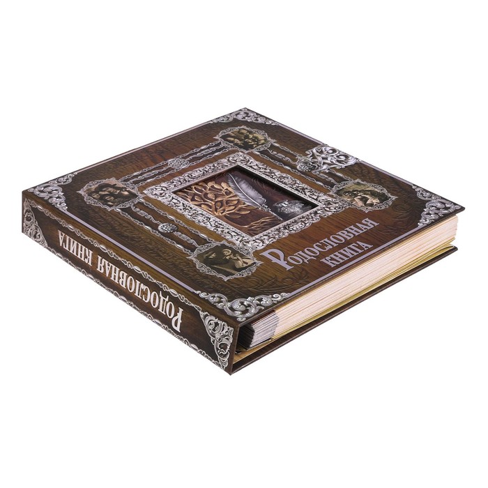 Родословная книга с рамкой под фото «Родословная книга», под дерево, 50 листов, 21,5 х 23,7 см
