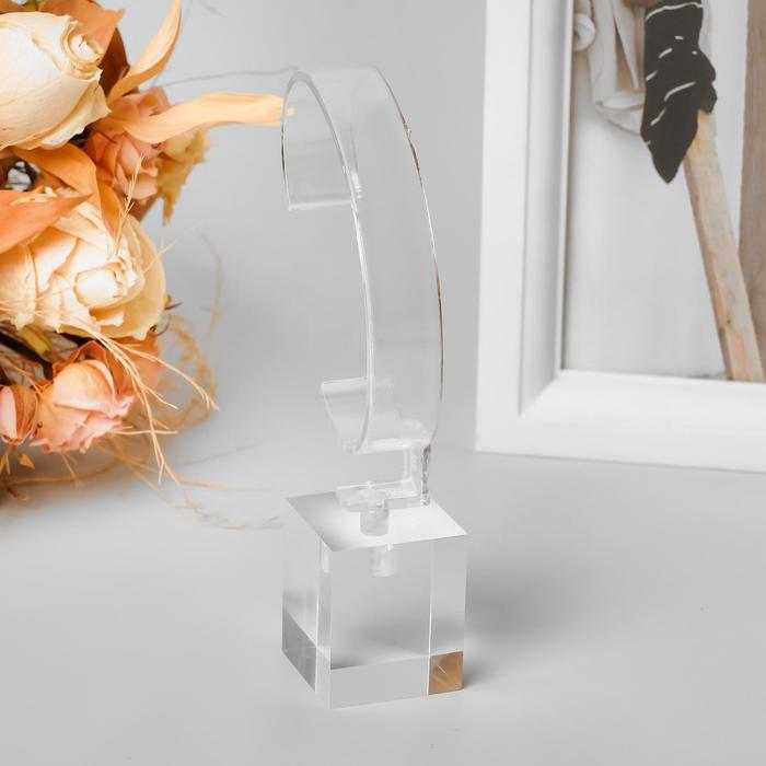 Подставка под часы, набор 3 шт (h=12, 12.5, 13.5), основа 3*3см, цвет прозрачный