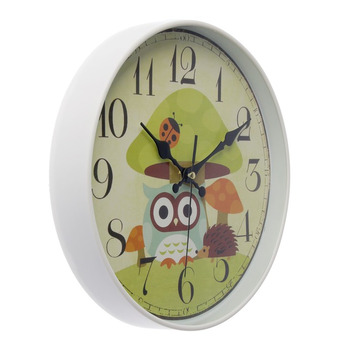 Часы настенные детские "Совушки", циферблат d=30 см микс